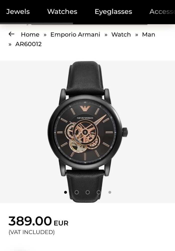 Emporio armani automatic watch - 1