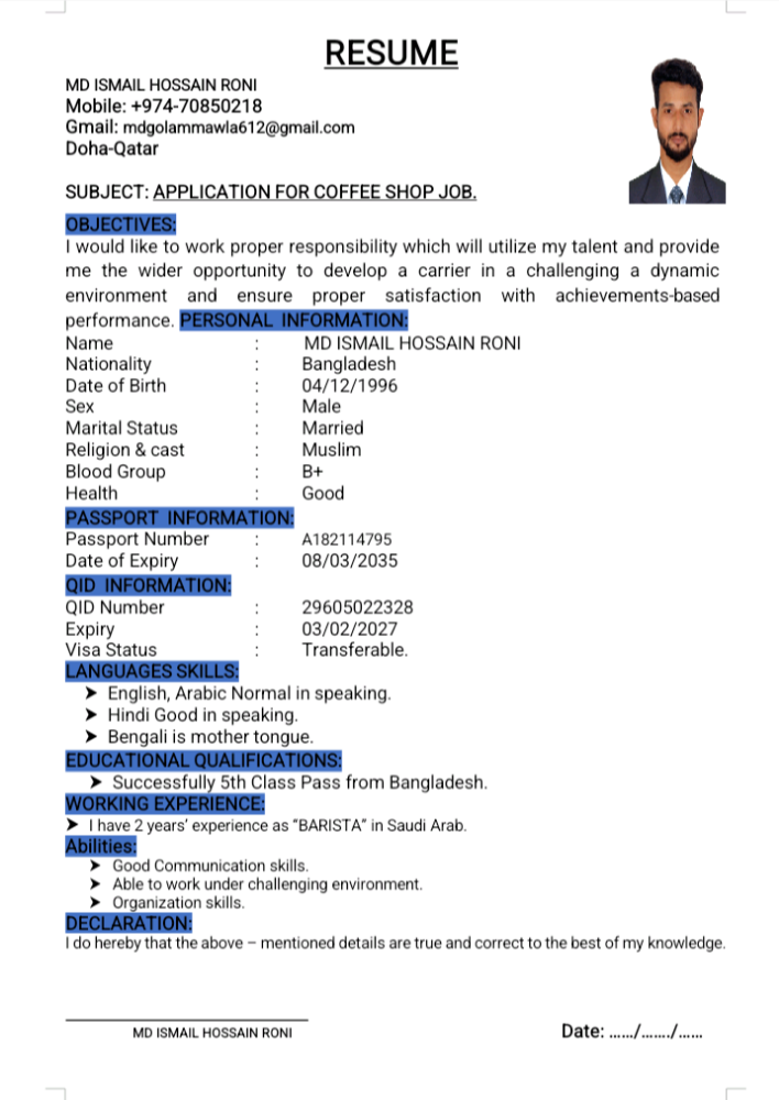 Ismail Hossain Roni - 1