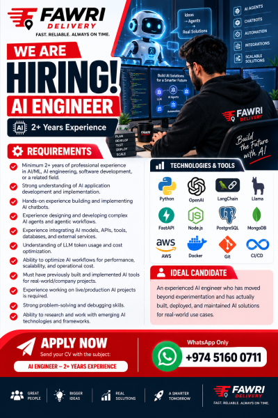 We Are Hiring AI Engineer - 2