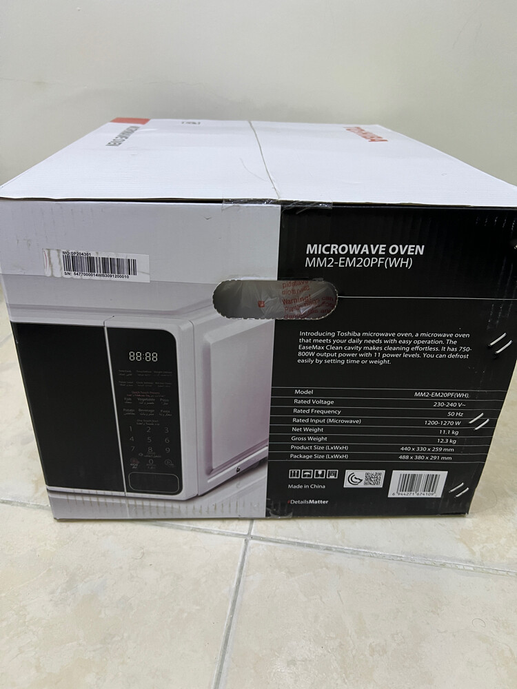 Toshiba microwave oven New fresh - 2