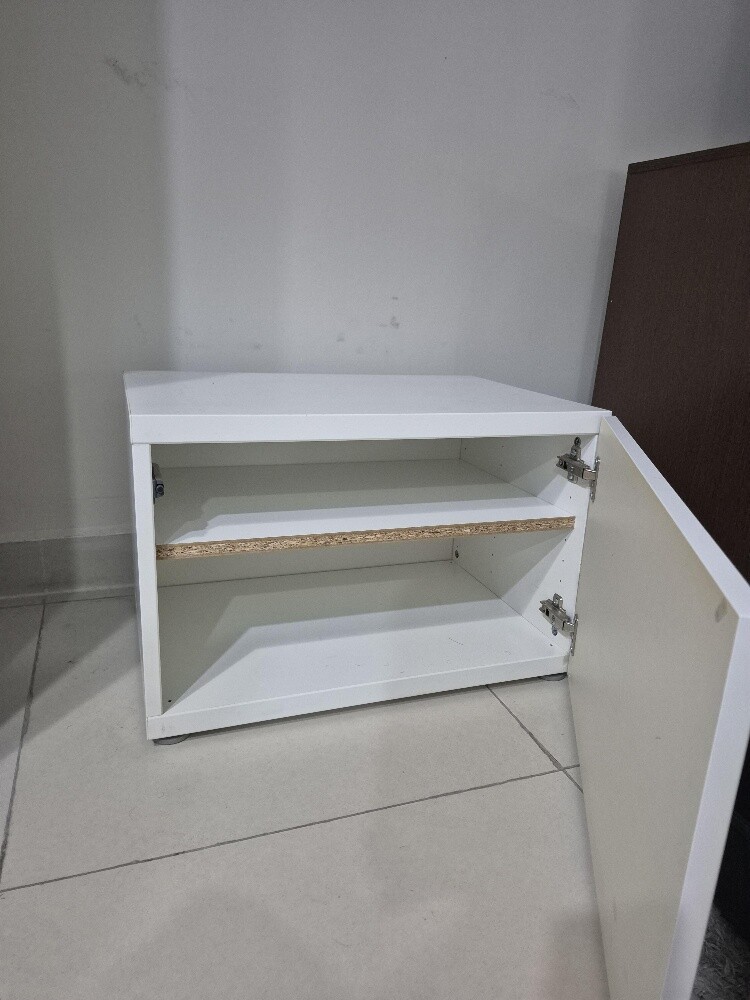 white storage unit - 2