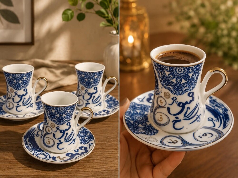 6 cups with saucers - 1