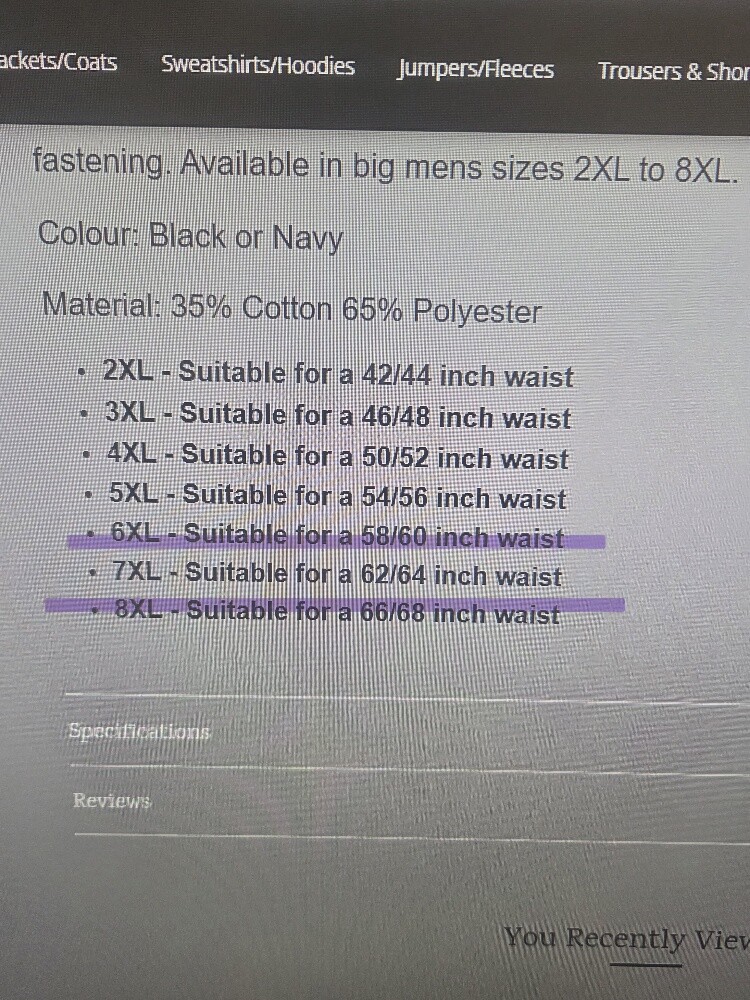 big 7XL Black Joggers - 4