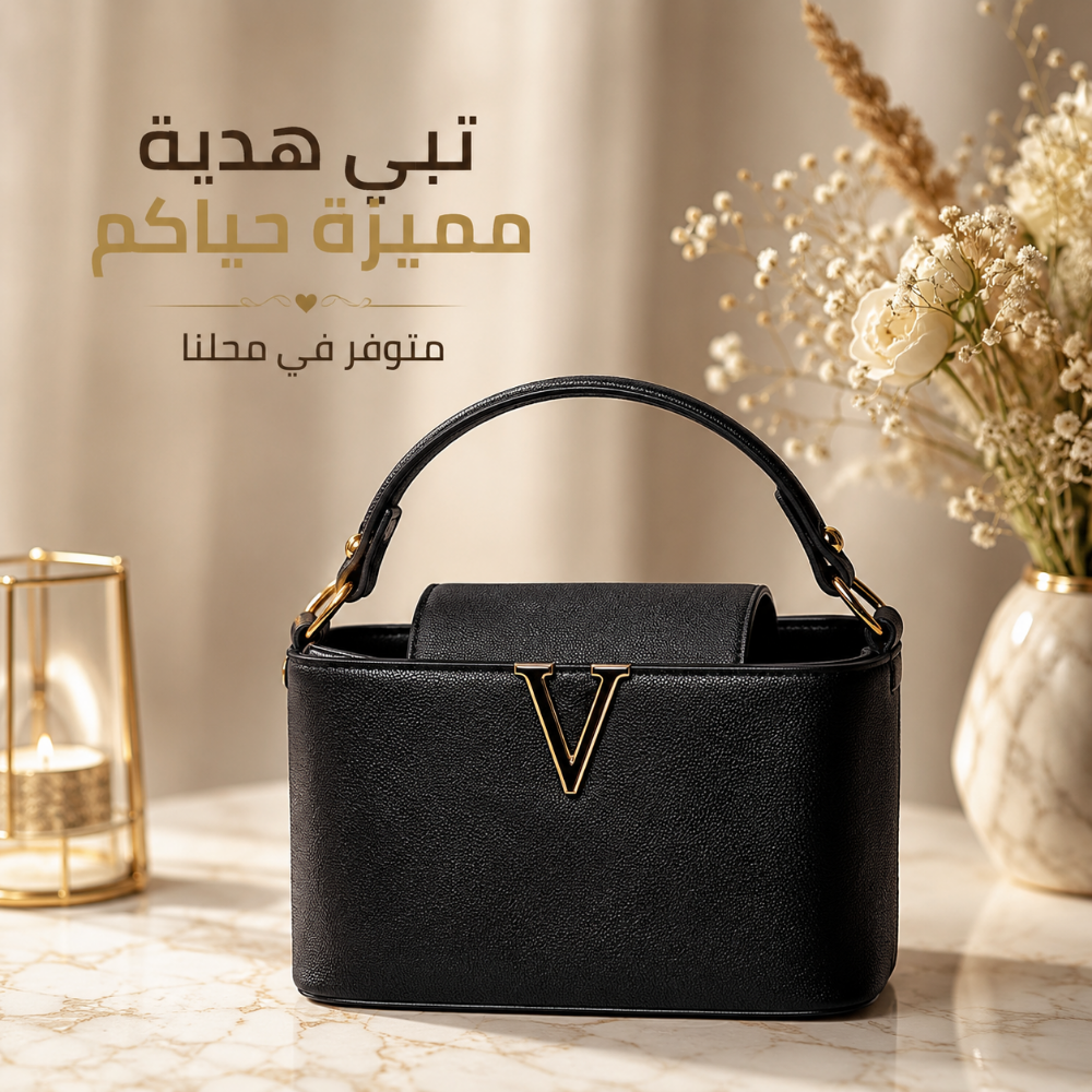 شنطة نسائية لون اسود - 1