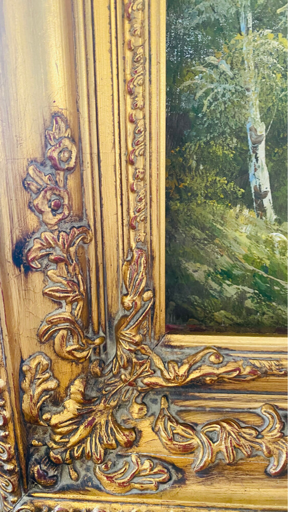 vintage hand panting - 3