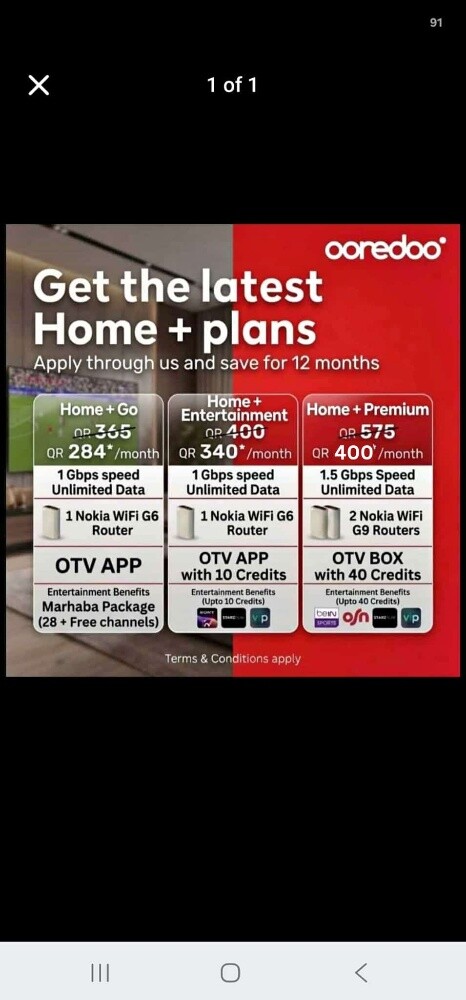Ooredoo Home internet - 2