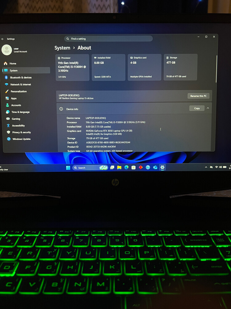 إتش بي بافيليون جيمنج  3050 - 5