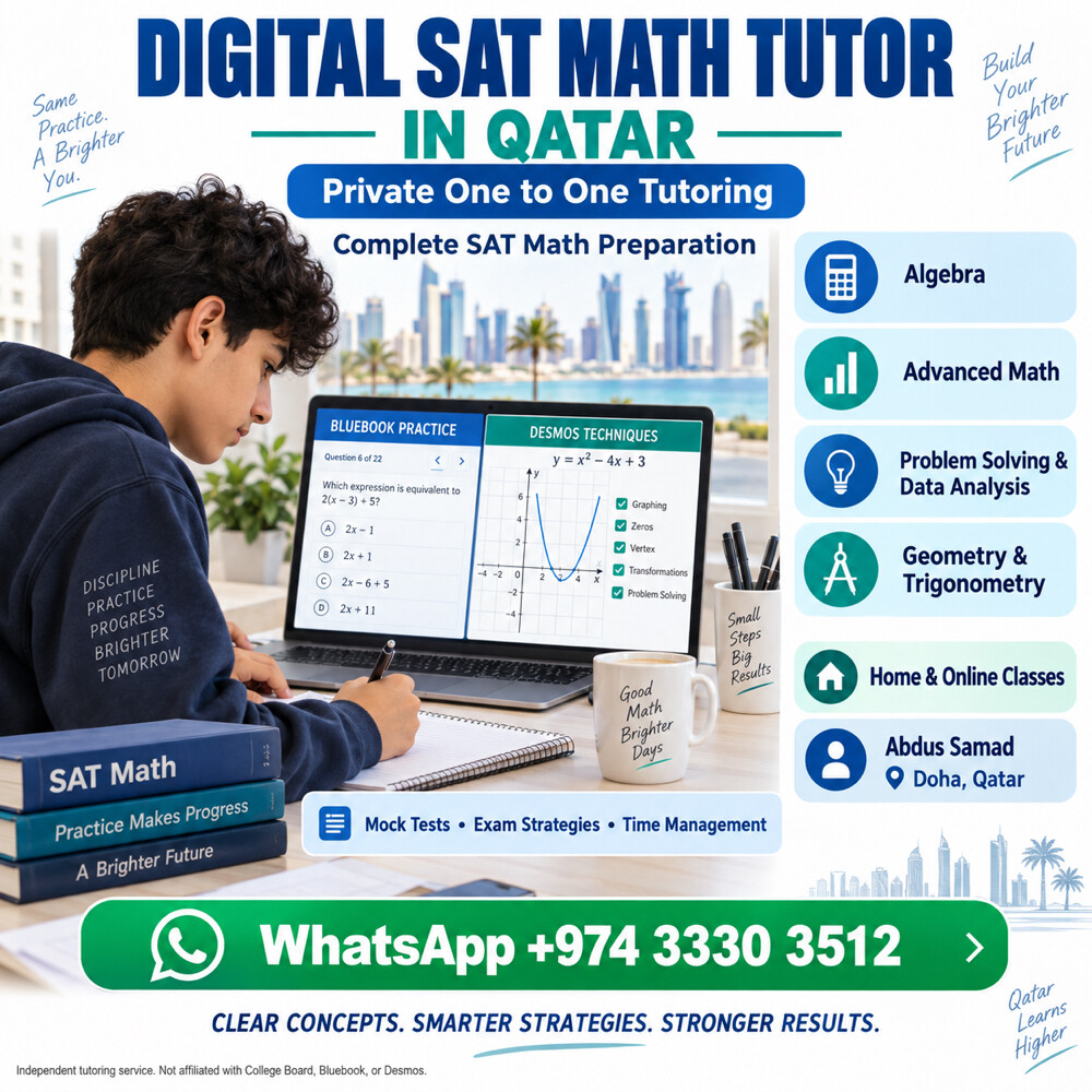 SAT Math Tutor in Qatar - 1