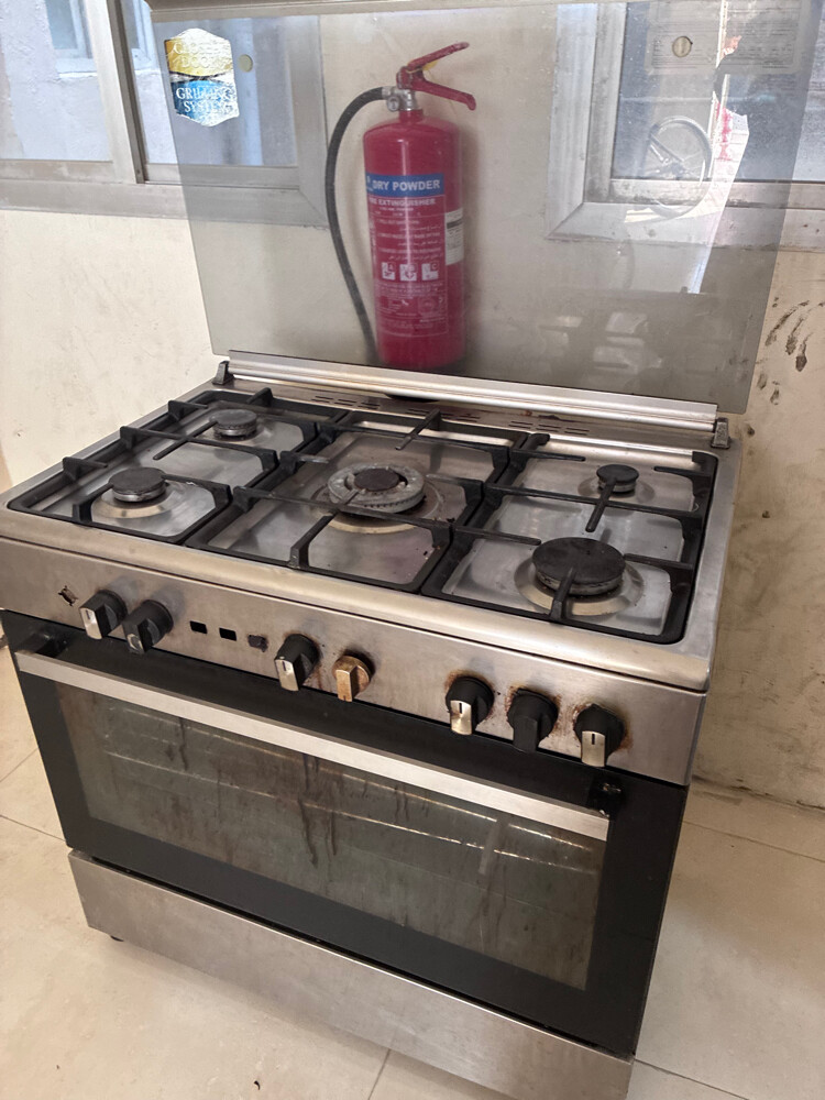 5-Burner Stainless Steel Gas Oven C - 1