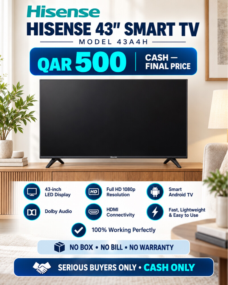 HISENSE 43 INCH FULL HD SMART TV - 1