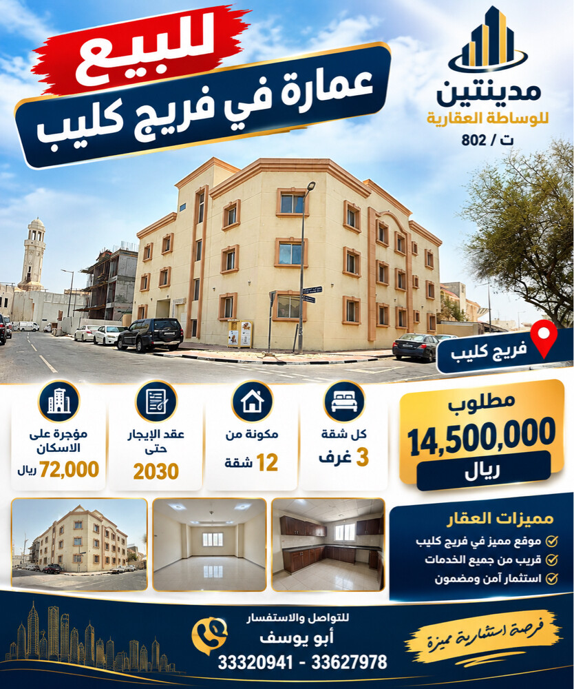 للبيع ع بفريج كليب اسكان - 1