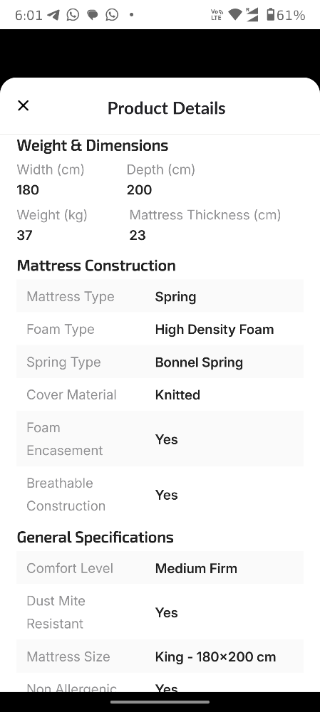 King size mattress - 2