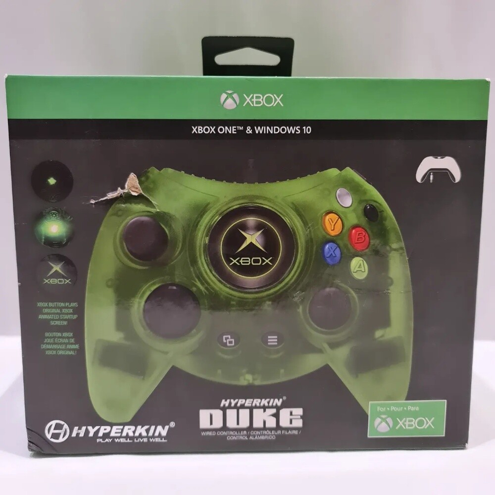 xbox hyperkin duke controller green - 1