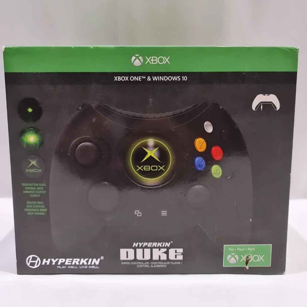 xbox hyperkin duke controller black - 1