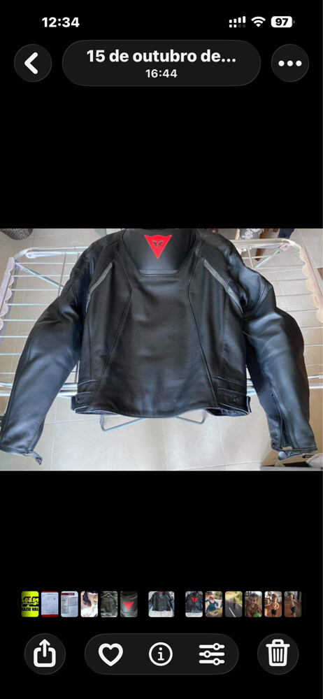 Dainese leather jacket  vented - 4