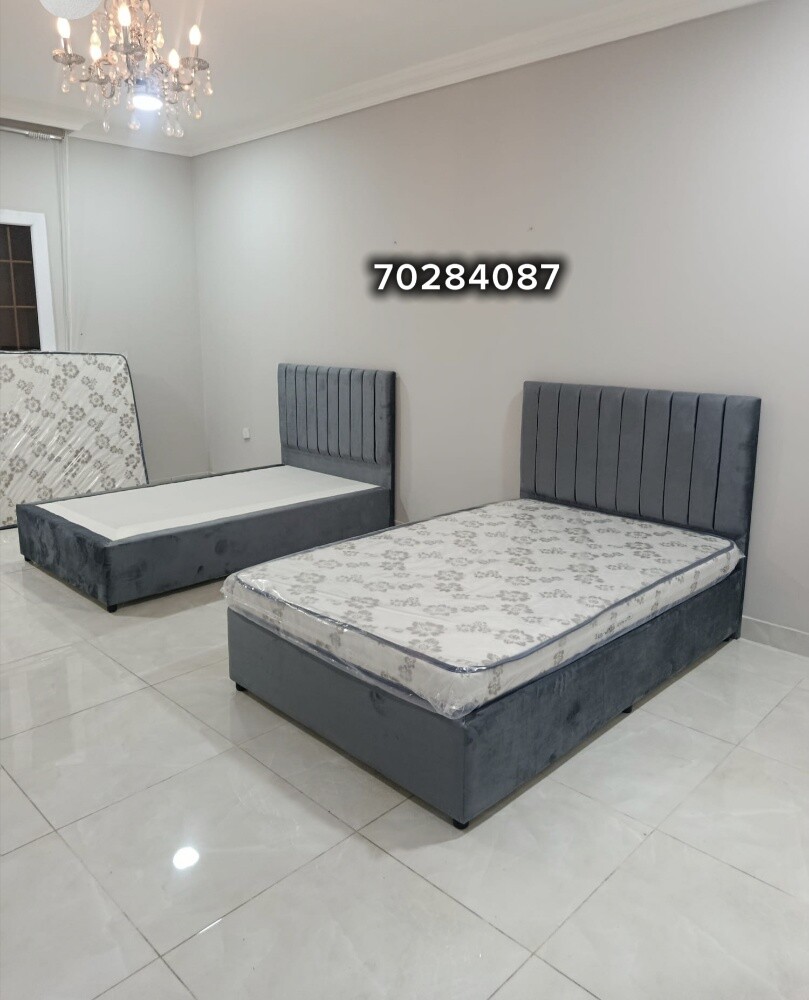 Bed, mattress, cabinet available - 1