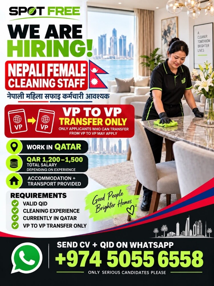 Hiring nepali female for cleaning - 1