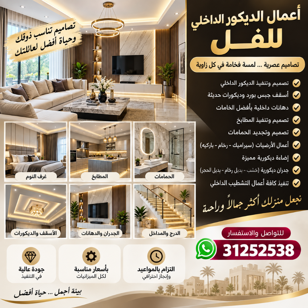 تشطيبات داخلية وخارجية - 1