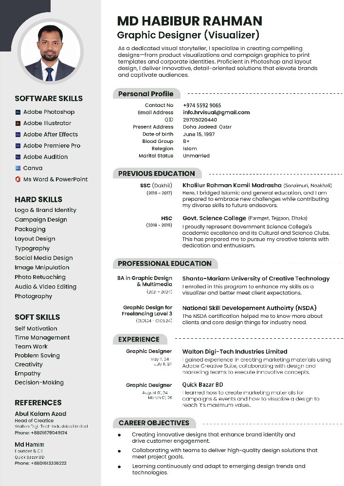 Graphic Designer & Visualiser - 1