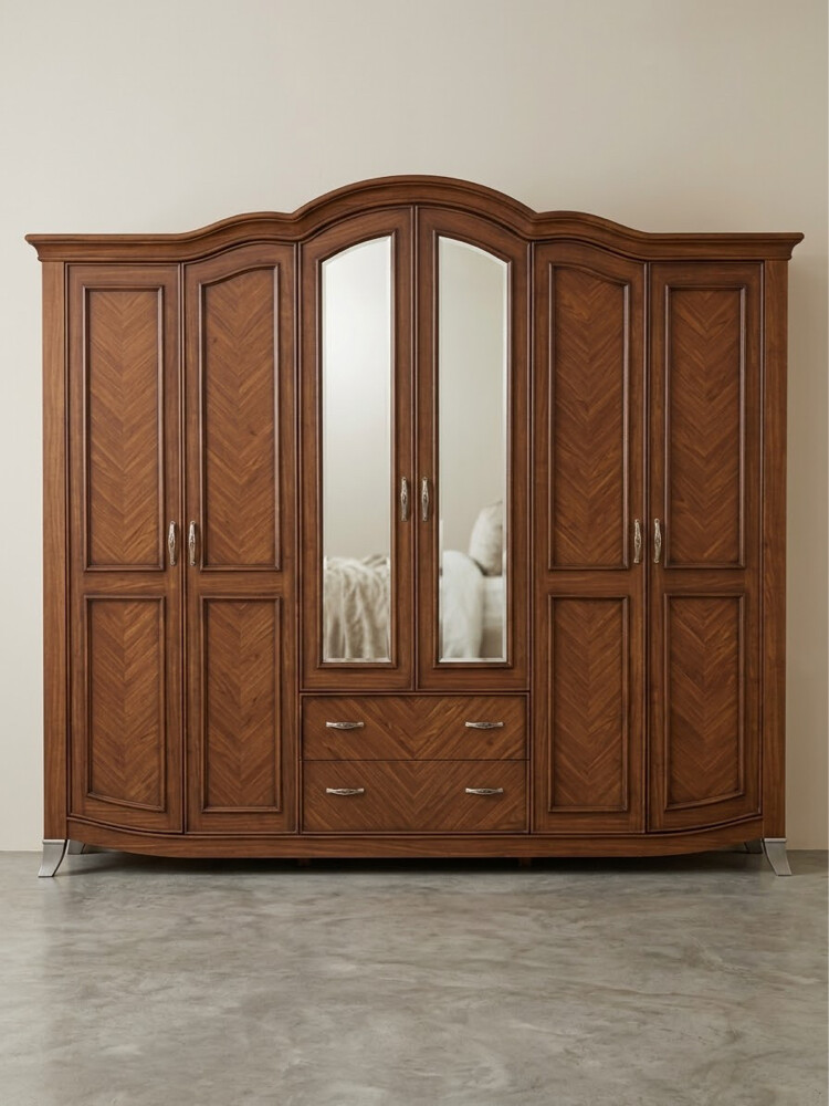Bed and wardrobe king size like new - 2