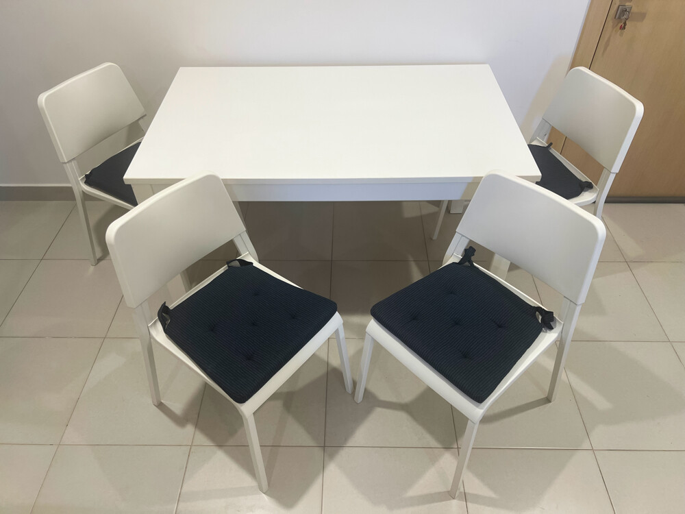 IKEA Dining Table with 4 Chairs - 1