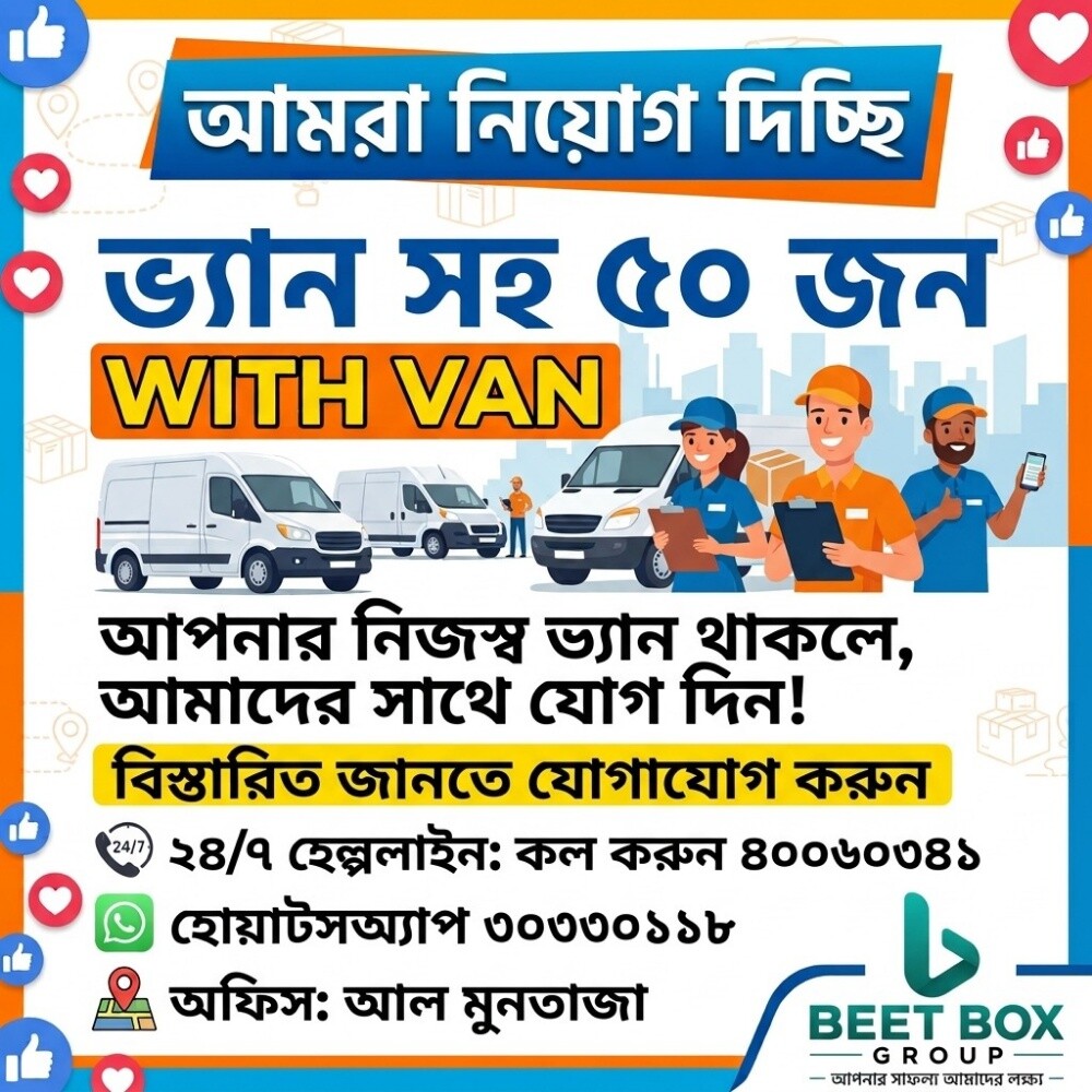 Hiring Drivers with VAN for temu - 2