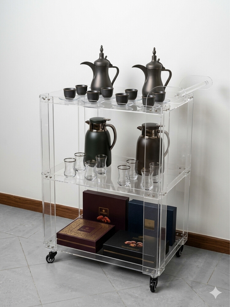 custome acrylic home trolley gift - 7