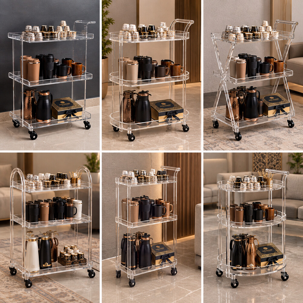 custome acrylic home trolley gift - 6