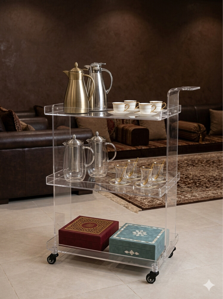 custome acrylic home trolley gift - 5