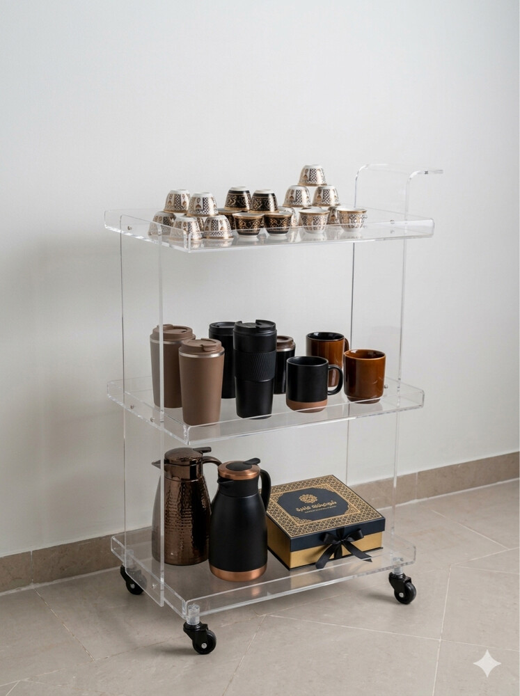 custome acrylic home trolley gift - 4