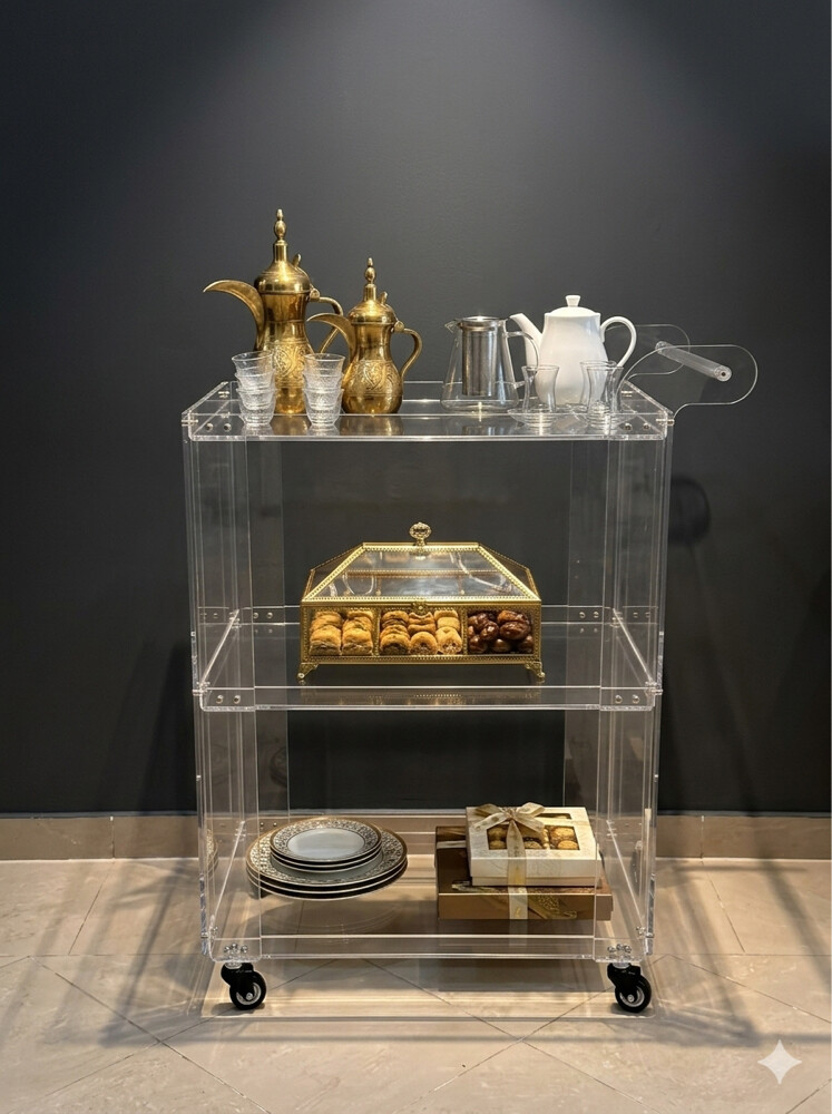 custome acrylic home trolley gift - 2