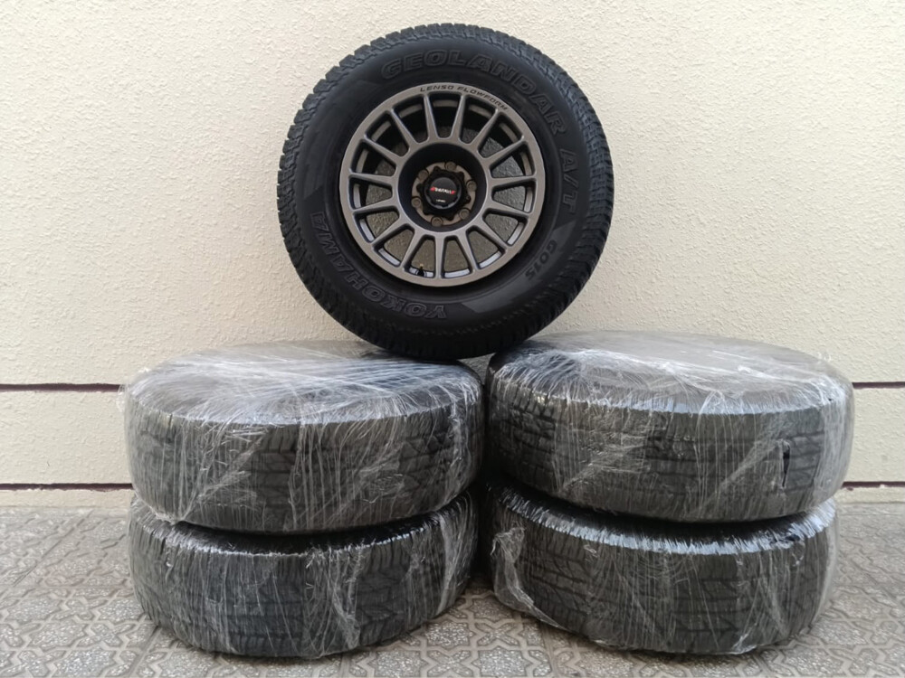 Set of five Lenso rims (without tires), used for two weeks; receipt included. They fit Haval and Tank vehicles. Price: - 3