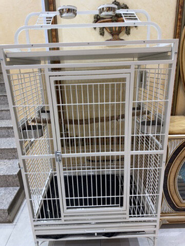 big cage with original wood perch - 1