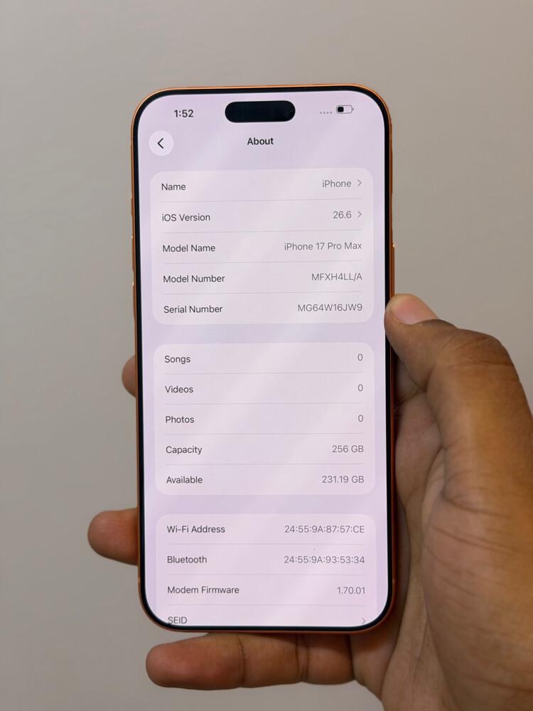 Iphone 17 Pro Max 256GB - 4