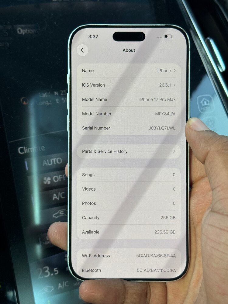 Iphone 17 Pro Max 256GB - 6