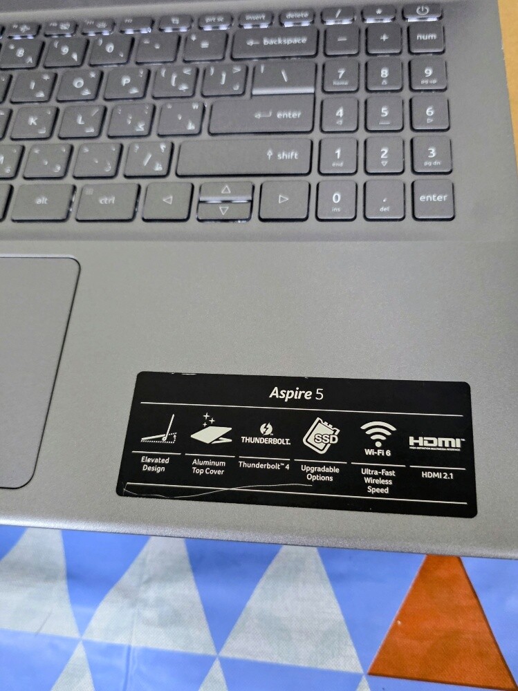 ACER Aspire 5 i7-12 16GB-1TB 15.6"F - 12