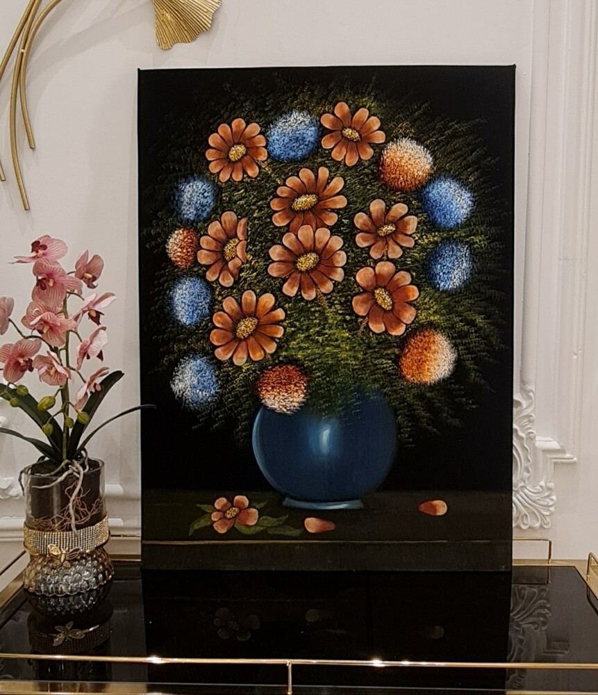hand painting on black velvet - 1