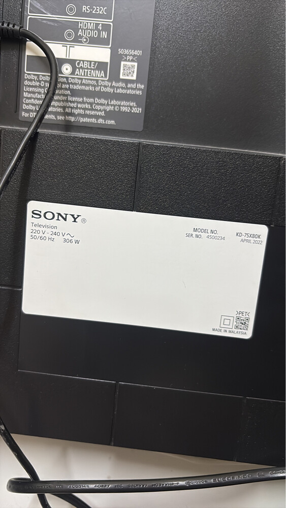 Sony BRAVIA X80K series 75 inch - 3