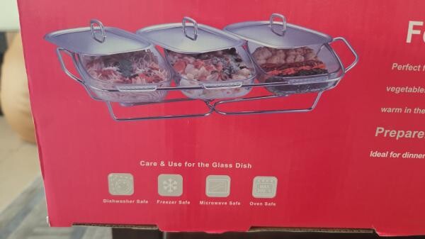 Pyrex 3-Piece Glass Food Warmer Set - 2