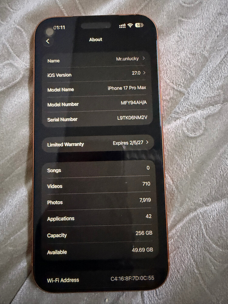 iPhone 17 pro max 256GB - 1