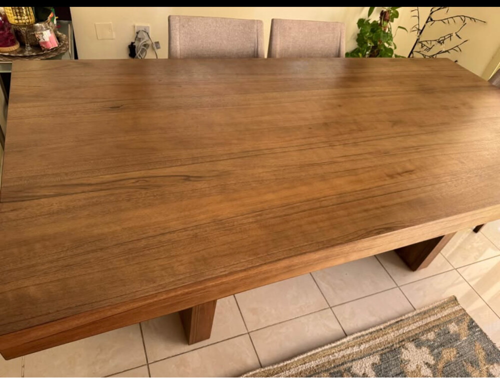 Walnut wood dining table - 3
