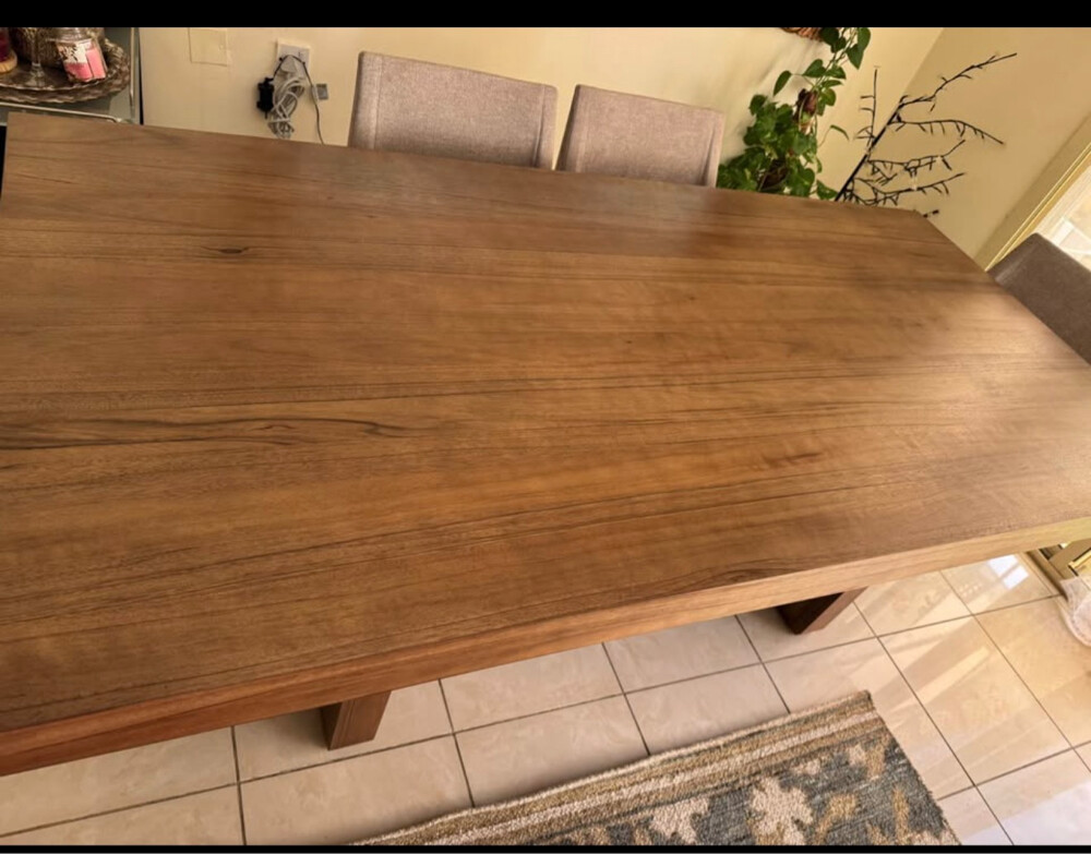 Walnut wood dining table - 4
