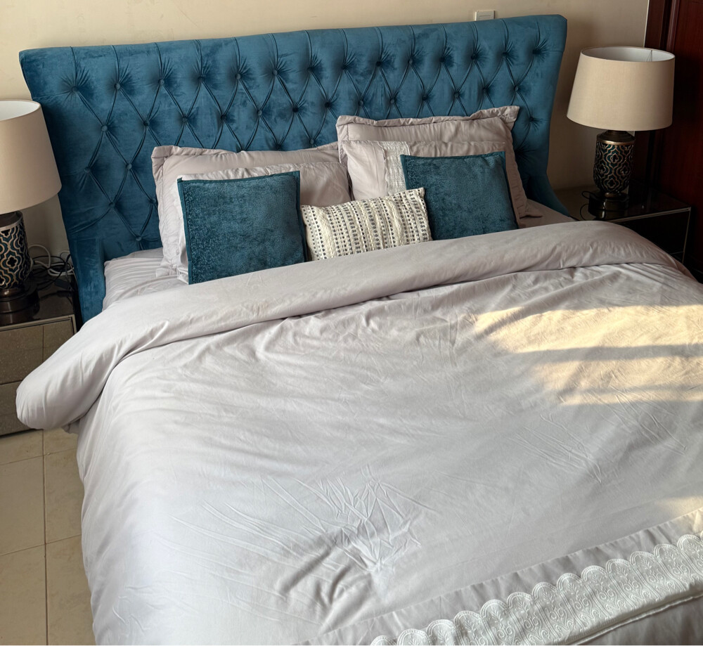 Large bed with 2 drawers, 2 bedside - 5