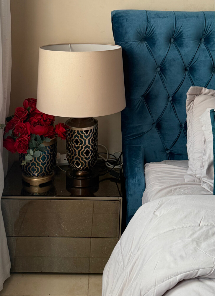 Large bed with 2 drawers, 2 bedside - 2