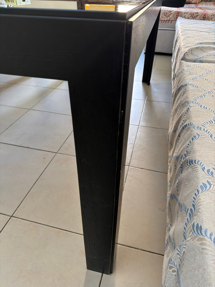 IKEA Black Dining Table with Mirror - 7