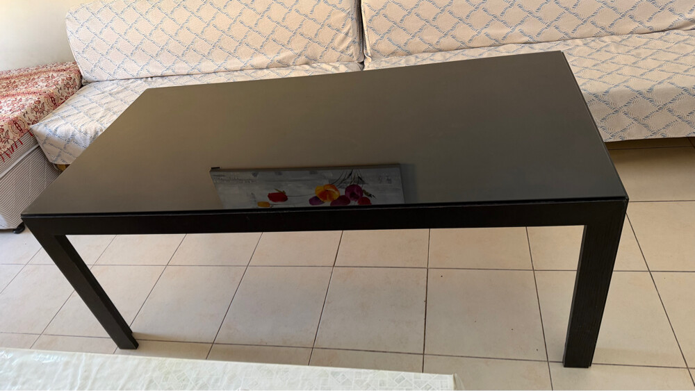 IKEA Black Dining Table with Mirror - 5