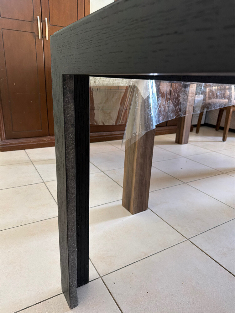 IKEA Black Dining Table with Mirror - 6