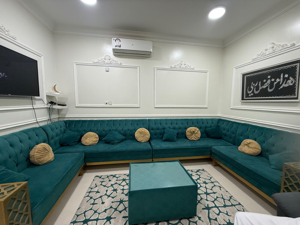 sofas with carpet and table - 1