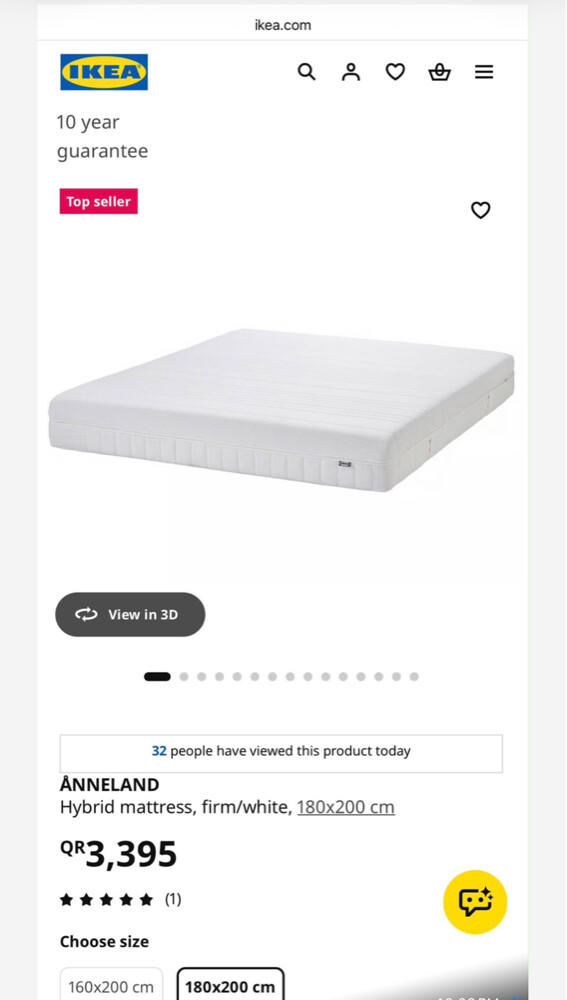 For Sale IKEA Mattress 180*200cm - 2