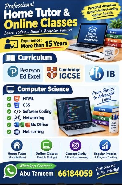 Computer Science Home Tutor - 2
